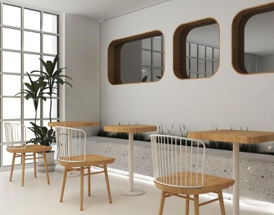 现代奶茶店3D模型下载